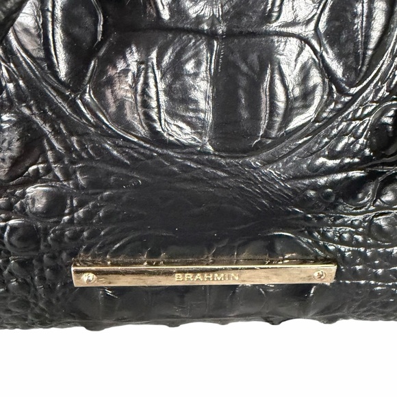 Brahmin Anywhere Melbourne Embossed Leather Tote Black - Picture 4 of 16